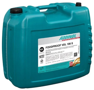 Olje za kompresorje - Addinol - ISO 100 - FOODPROOF VDL 100 S - 20l