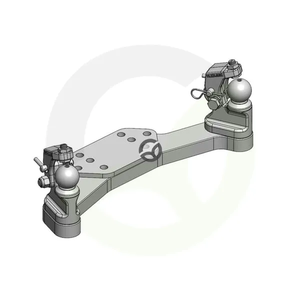 Krmilni vzvod K50® R/L s pritrdilno napravo za 40-45 mm - Scharmüller 00522000A02