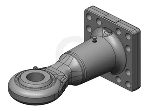 Vlečno uho s prirobnico Ø51mm F3 160x160 vrtljivo - Scharmüller 00665661A02