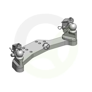 Krmilni vzvod K50® R/L s pritrdilno napravo za 50-55 mm - Scharmüller 00522030A02