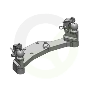 Krmilni vzvod K50® R/L s pritrdilno napravo za 60-65 mm - Scharmüller 00522070A02