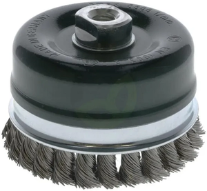 Lončasta prepletena žična ščetka M14 100 mm inox - Osborn 0002608354