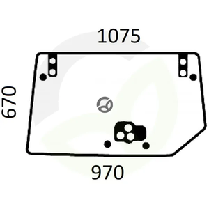 Okensko steklo - Landini 0372588SK1