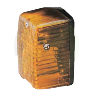 Smerokaz levi pravokotna - jantarna - privijačena - 88x56x59mm - Cobo 03419000
