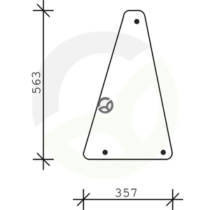 Spodnje vetrobransko steklo - SDF 04332557