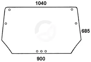 Steklo kabine - Kramp 04340310N