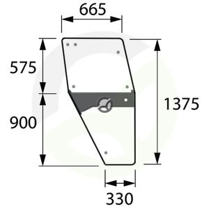Kompletno steklo vrat - Kramp 04347341N