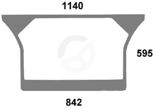 Spodnji del zadnjega stekla - Kramp 04418956N