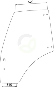 Levo steklo vrat - Kramp 04418951KR