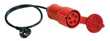 Merilni adapter 32A CEE-Schuko - Benning 044123
