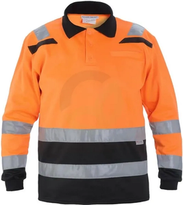 Majica - z dolgimi rokavi - oranžna/črna - proizvajalca Hydrowear