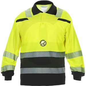 Polo majica - z dolgimi rokavi - rumena/črna - proizvajalca Hydrowear