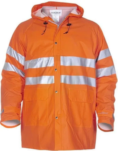 Dežni plašč Hi-vis - oranžna - Hydrosoft - Valencia by Hydrowear