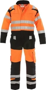Kombinezon - velikost 2XL UK 42 - Hi-Vis - oranžna/črna - linija z visoko vidljivostjo 048471OB58