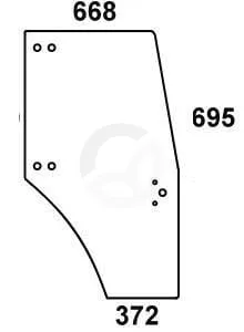 Steklo v vratih - Kramp 0097701050N