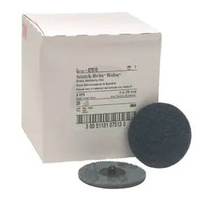 Disk za površinsko obdelavo, moder, Scotch-Brite, Roloc (25P) - 3M 07513