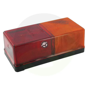 Zadnja luč pravokotna - 12V - jantar/rdeča - privijačena - 164x56x83mm - Jokon 101017101