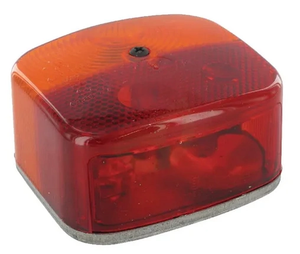 Zadnja luč kvadratna - 12V - jantar/rdeča - privijačena - 95x85x55mm - BBS(K) 6025 - leva - Jokon 106025110