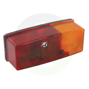 Zadnja luč desna pravokotna - 12V - rdeča/jantarna - privijačena - 158x51x64mm - Jokon 106014121