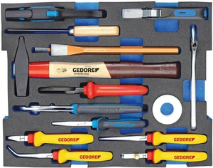 Električarsko orodje v 2/2 L-BOXX 136 modulu, 15 kosov - Gedore 1100CT202GED