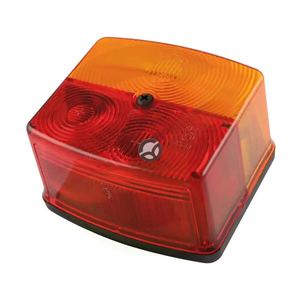 Zadnja luč kvadratna - 12V - jantar/rdeča - privijačena - 95x85x55mm - desna - Jokon 106025120