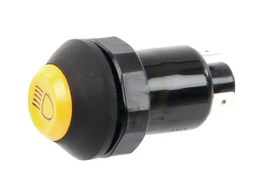 Potisno stikalo - dolge luči - okroglo - rumeno - Pneutron 11126010
