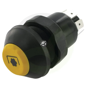 Potisno stikalo - PTO - okroglo - rumeno - Pneutron 11175390