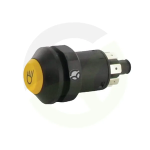 Potisno stikalo - delovna luč - okroglo - rumeno - Pneutron 11175250