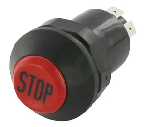 Potisno stikalo - Stop - okroglo - rdeče - Pneutron 11100320