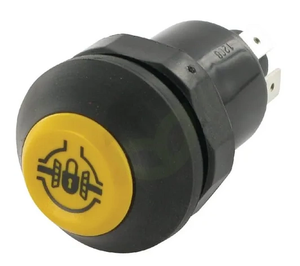 Potisno stikalo - zapora diferenciala - okroglo - rumeno - Pneutron 11105120