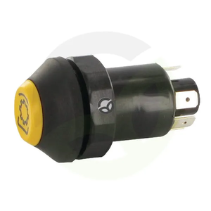 Potisno stikalo - PTO - okroglo - rumeno - Pneutron 11100240
