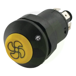 Potisno stikalo - ventilator - okroglo - rumeno - Pneutron 11103010