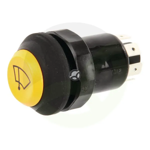 Potisno stikalo - brisalci - okroglo - rumeno - Pneutron 11100040