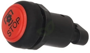 Potisno stikalo - PTO - okroglo - rdeče - Pneutron 11802001