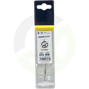 Sveder 1,5 mm HSS-DIN 338-G TURBO STEP - Bohrcraft 12020700150