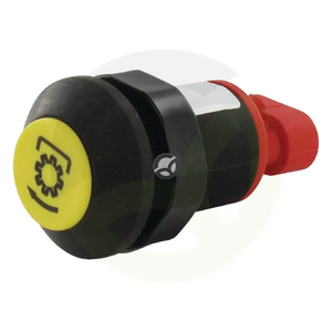 Potisno stikalo - PTO - okroglo - rumeno - Pneutron 11905001