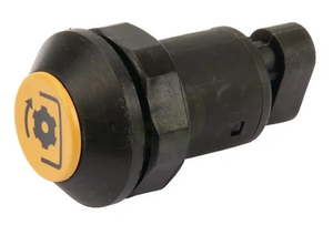 Potisno stikalo - PTO - okroglo - rumeno - Pneutron 11901001