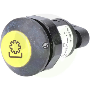 Potisno stikalo - PTO - okroglo - rumeno - Pneutron 11911001