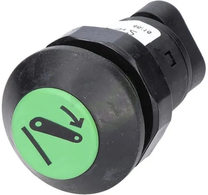 Potisno stikalo - spodnji priključek - okroglo - zeleno - Pneutron 11911002