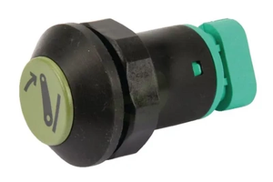 Potisno stikalo - spodnji priključek - okroglo - zeleno - Pneutron 11908002