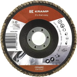 Keramični disk z lopaticami 125 mm K120 - Kramp 125CEK120KR