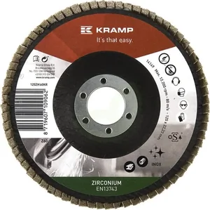 Cirkonijev disk 125 mm, zrnatost 60 - Kramp 125ZIK60KR