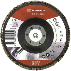Keramični diski z lopaticami 125 mm K60 - Kramp 125CEK60KR
