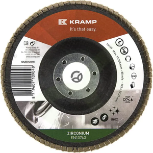 Cirkonijev disk 125 mm, zrnatost 120 - Kramp 125ZIK120KR