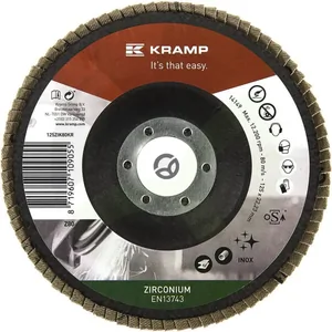Cirkonijev disk 125 mm, zrnatost 80 - Kramp 125ZIK80KR