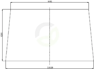 Vetrobransko steklo - Kramp 134471001N