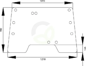 Nagibno vetrobransko steklo - Kramp 1332505C1N