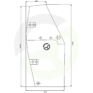 Steklo v vratih - Kramp 134221003N