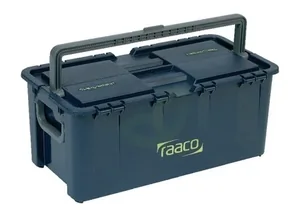 Škatla za orodje 540x296x230mm, prostornina 40l, modri polipropilen, 2 predala, Compact 37 - Raaco 136594