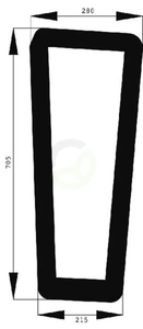 Spodnje vetrobransko steklo - Kramp 134571604N
